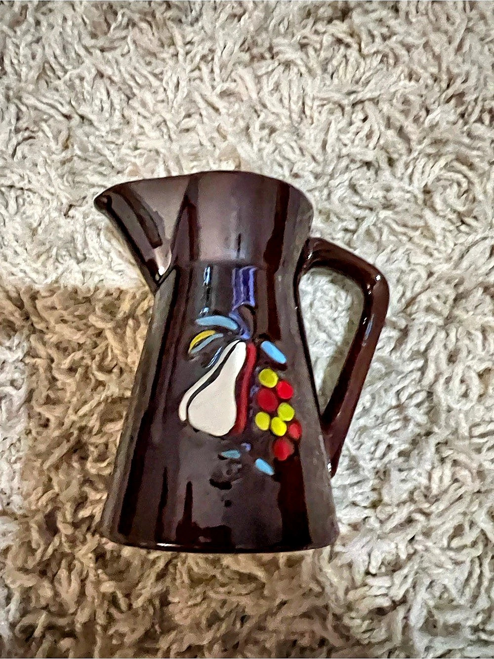 Brown & Multicolor Decorative Pitcher